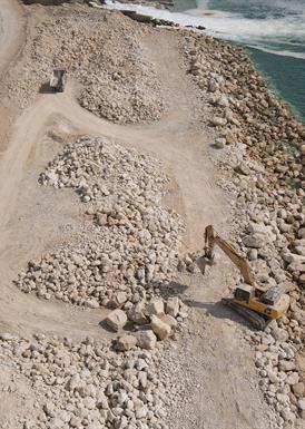 موج شکن حفاظت ساحلی عسلویه